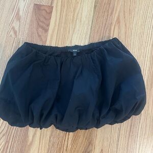KHY Poplin Black Bubble Skirt